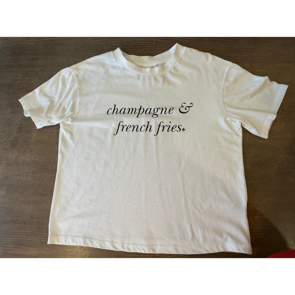Kate Spade New York X Target Champagne & French Fries Tee T-Shirt - Picture 4 of 8